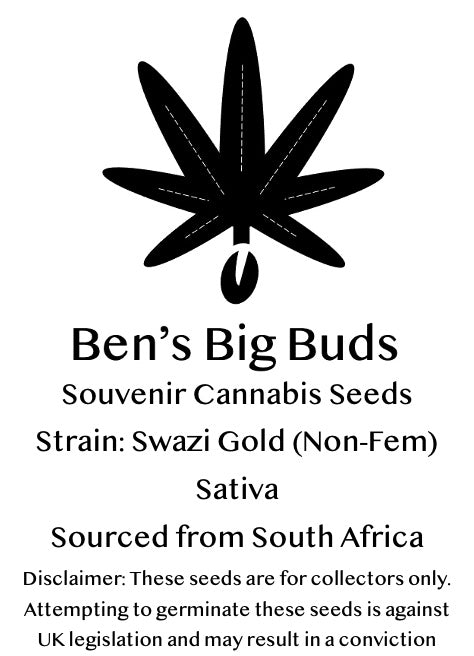 Single Regular Swazi Gold Seed